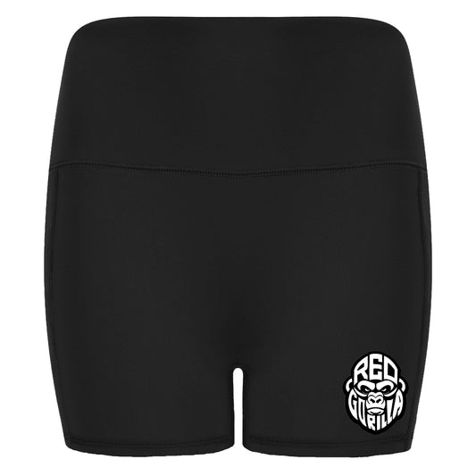 Red Gorilla Tombo Ladies Pocket Shorts - Black Logo