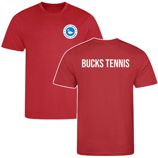 Bucks Tennis Red Performance T-Shirt