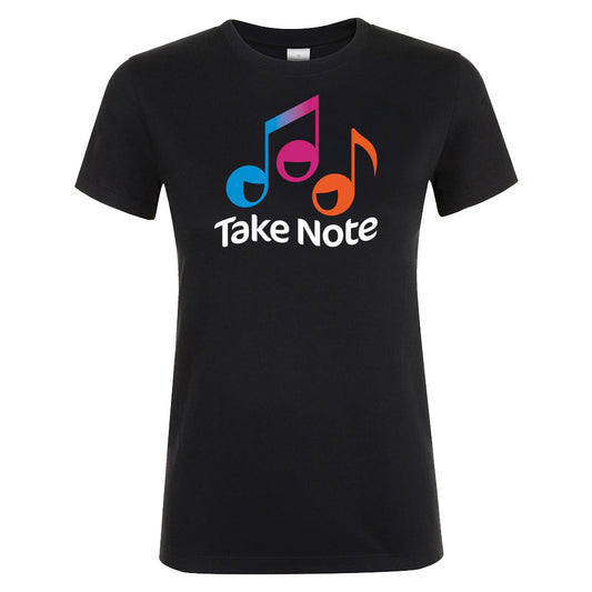 Take Note Ladies Chest Print T-Shirt