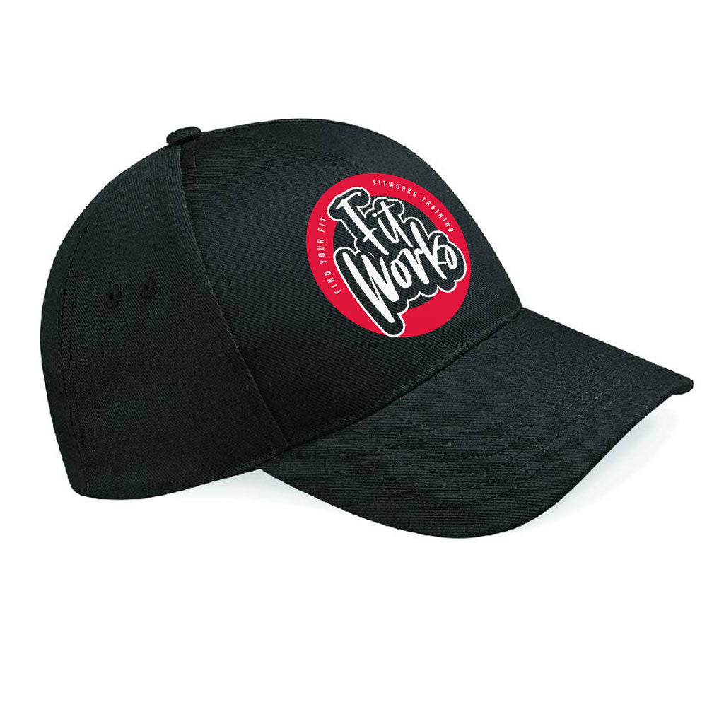 Fit Works Black 5 Panel Cap