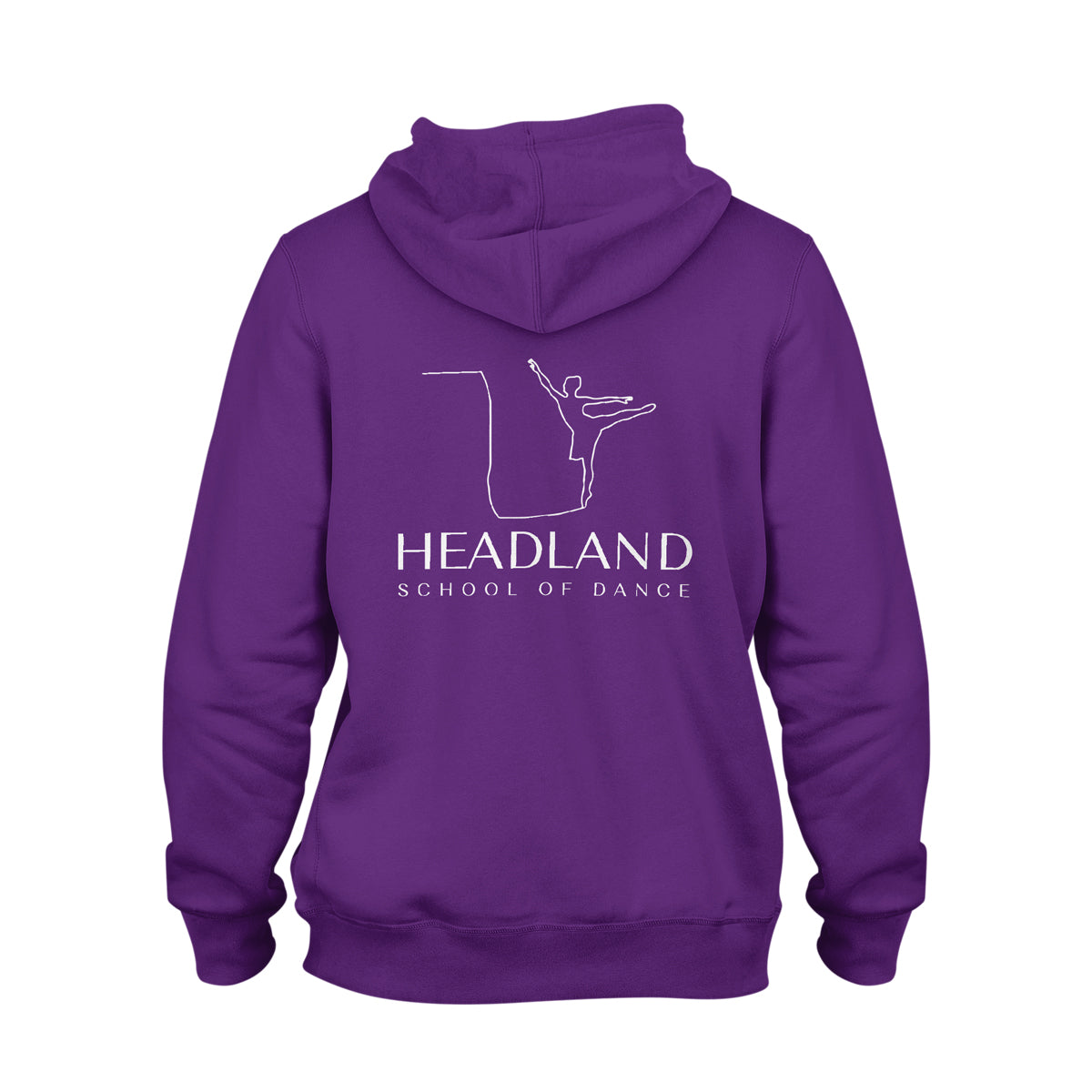 Headland School Of Dance Purple Zipped Hoodie Kids