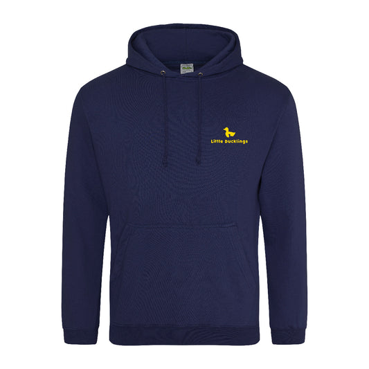 Little Ducklings Navy Hoodie Adults