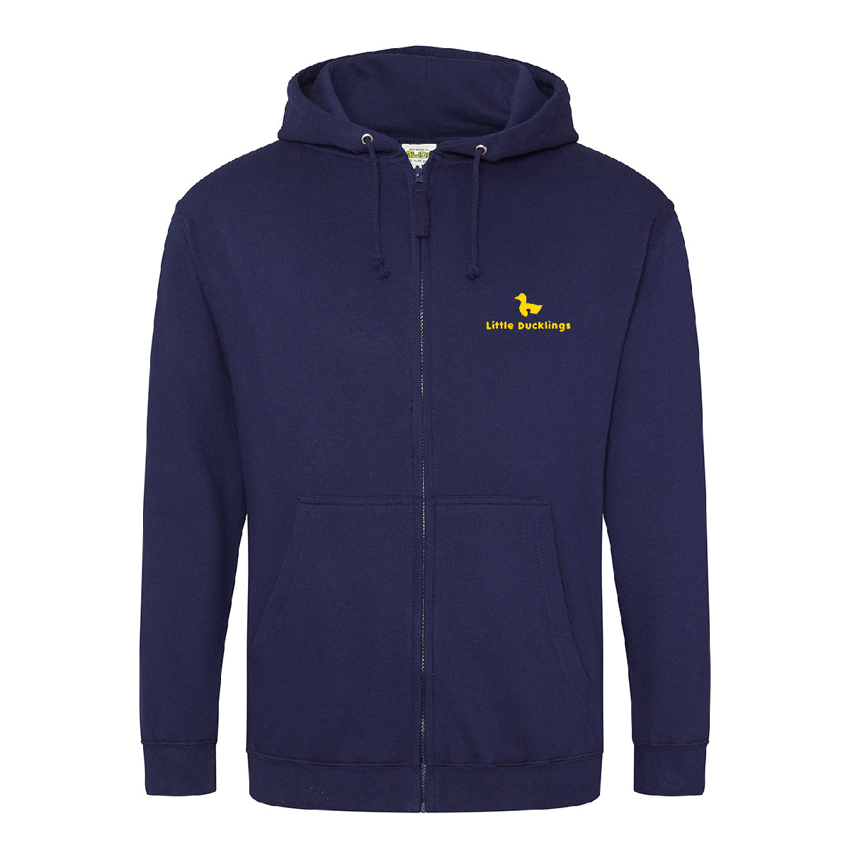 Little Ducklings Navy Zipped Hoodie Adults