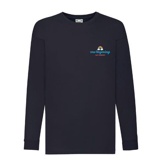 New Beginnings Navy Long Sleeved T-Shirt Kids