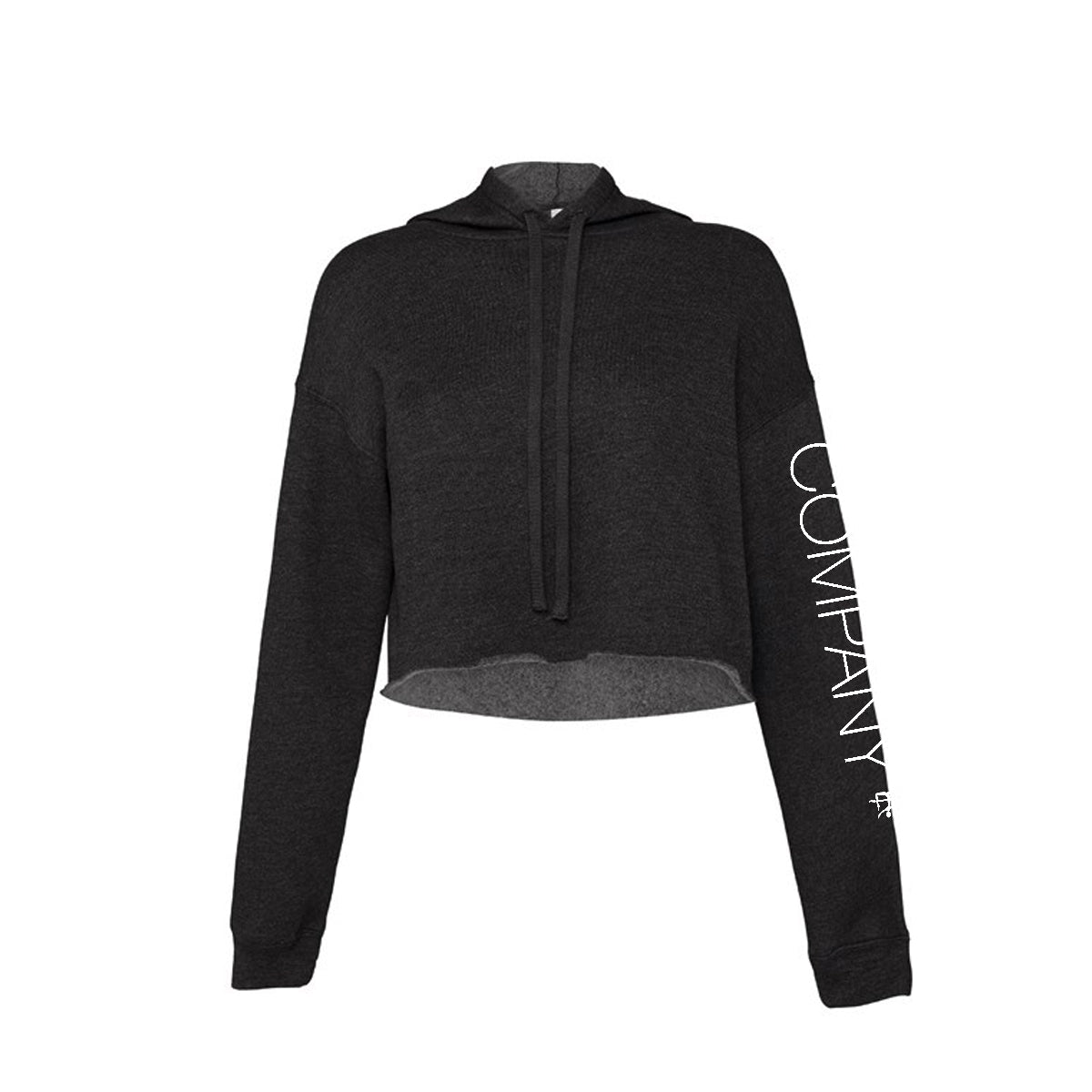 TDA Black Cropped Hoodie Adults