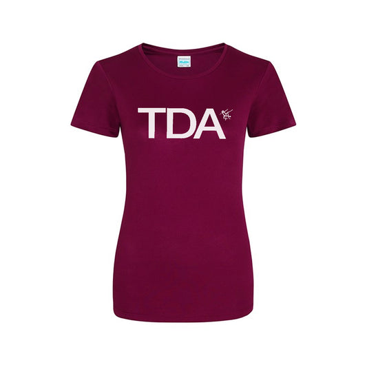 TDA Burgundy Cool T-Shirt Adults