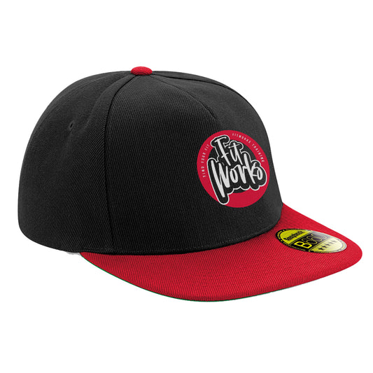Fit Works Black & Red Cap