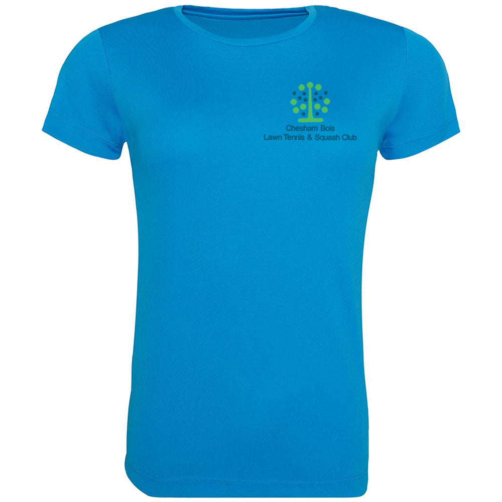 Chesham Bois Tennis Club Sapphire Blue Ladies Cool T Shirt