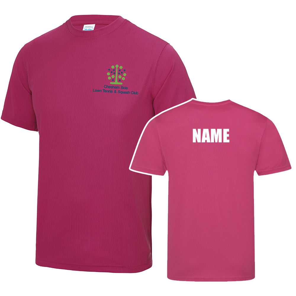 Chesham Bois Tennis Club Hot Pink Cool T Shirt