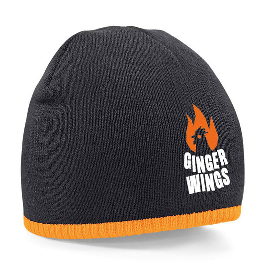 Ginger Wings Two Tone Pull-On Beanie