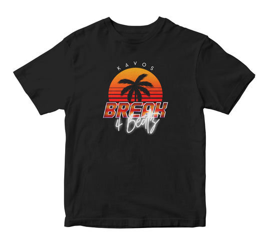 B4B Palm Tree Design Crew Neck T-Shirt