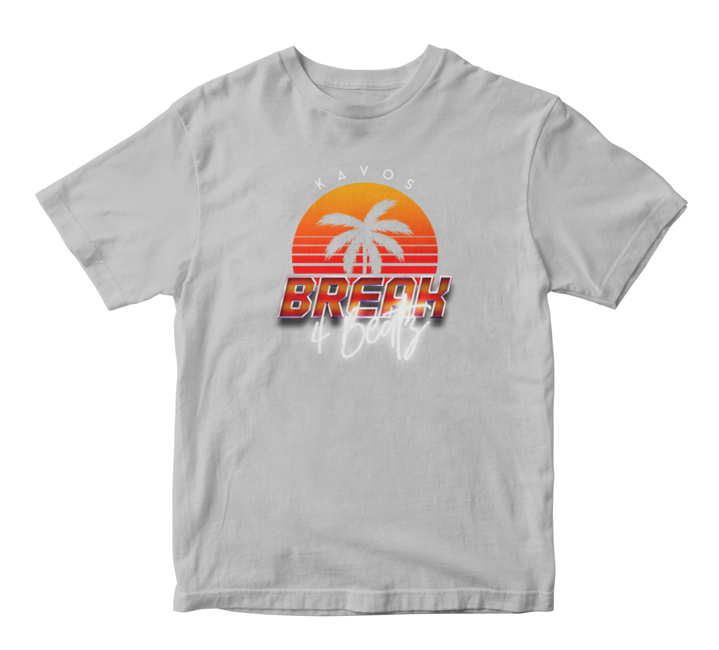 B4B Palm Tree Design Crew Neck T-Shirt