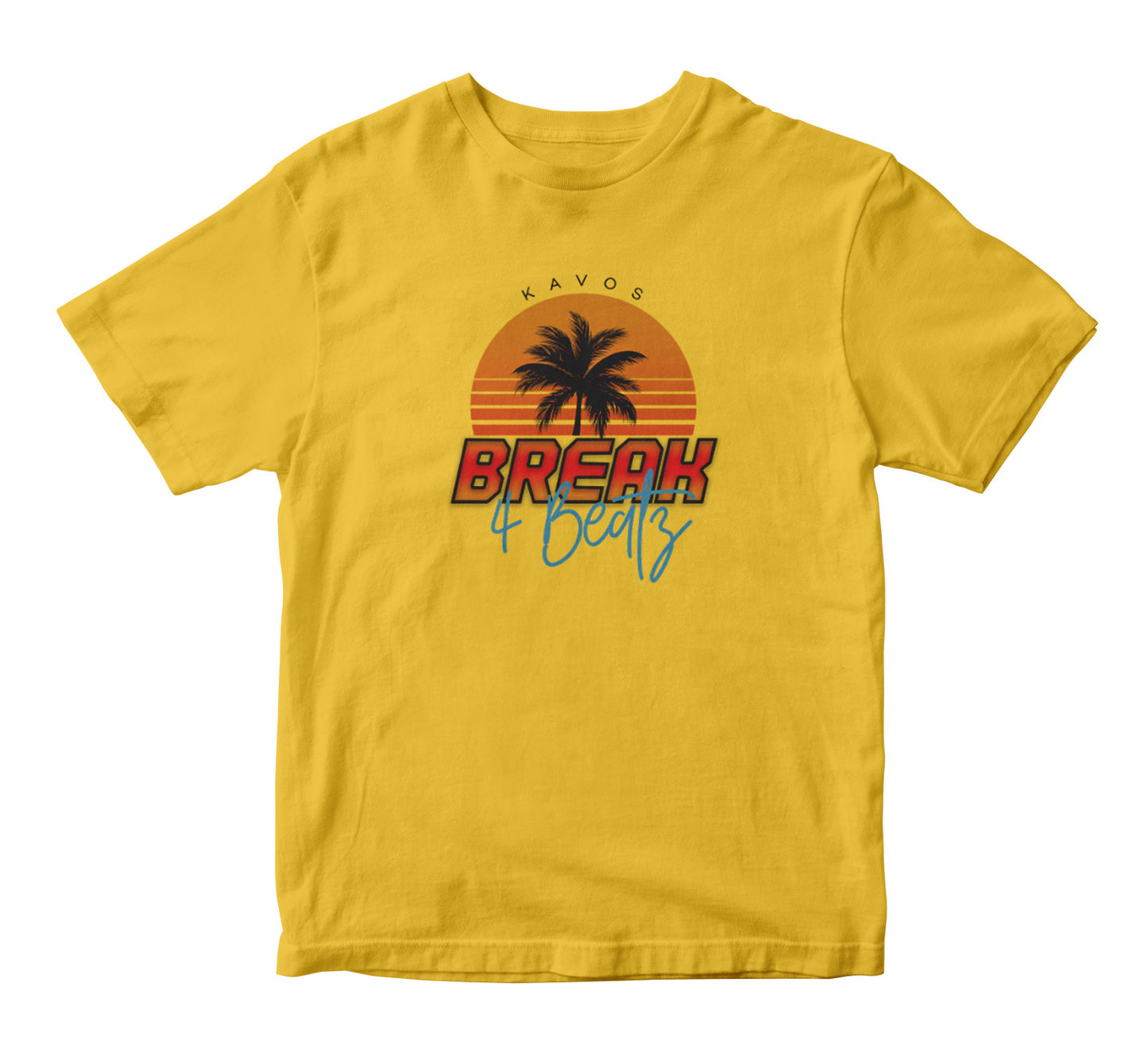 B4B Palm Tree Design Crew Neck T-Shirt