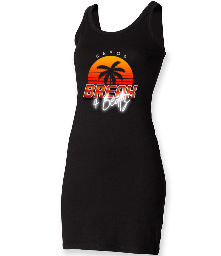 B4B Palm Design Ladies Tank Dress