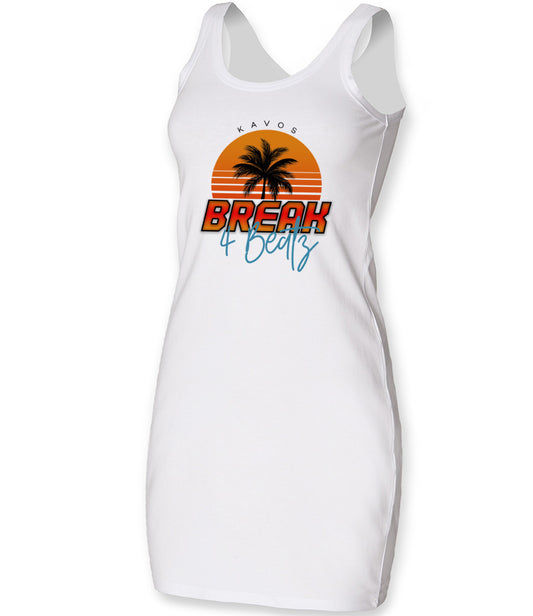 B4B Palm Design Ladies Tank Dress