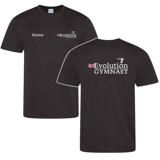 Evolution Gymnastics Junior Black T-shirt