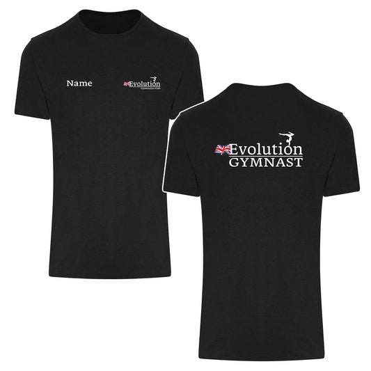Evolution Gymnastics Adult Black T-shirt