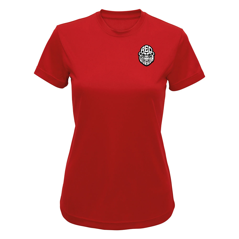 Red Gorilla Women's TriDri Performance T-Shirt - Black Logo