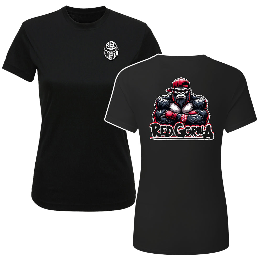 Red Gorilla Women's TriDri Performance T-Shirt - Black Logo