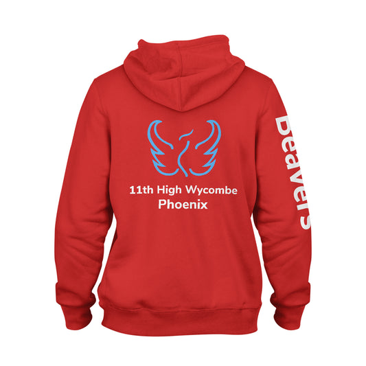 11th High Wycombe Phoenix Red Hoodie Beavers