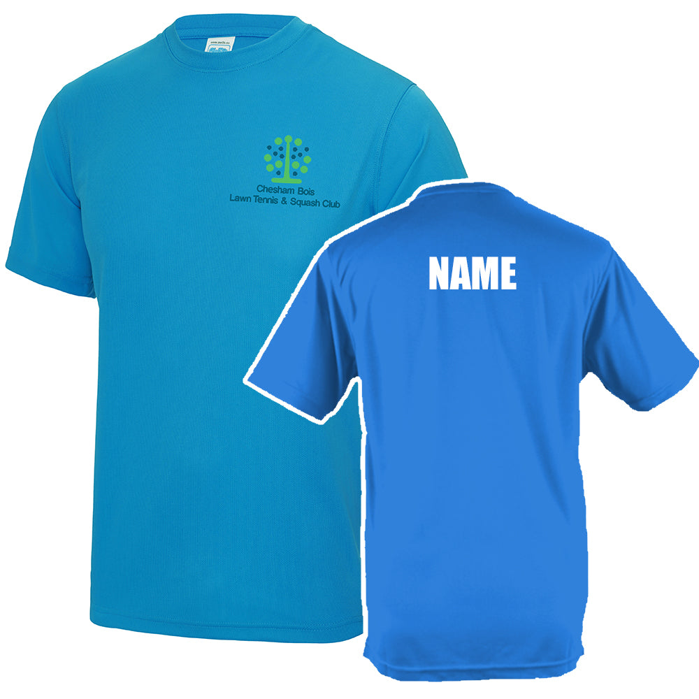 Chesham Bois Tennis Club Sapphire Blue Cool T Shirt